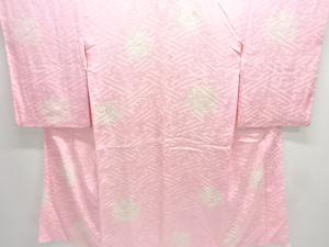 アンティーク　絞り花模様長襦袢